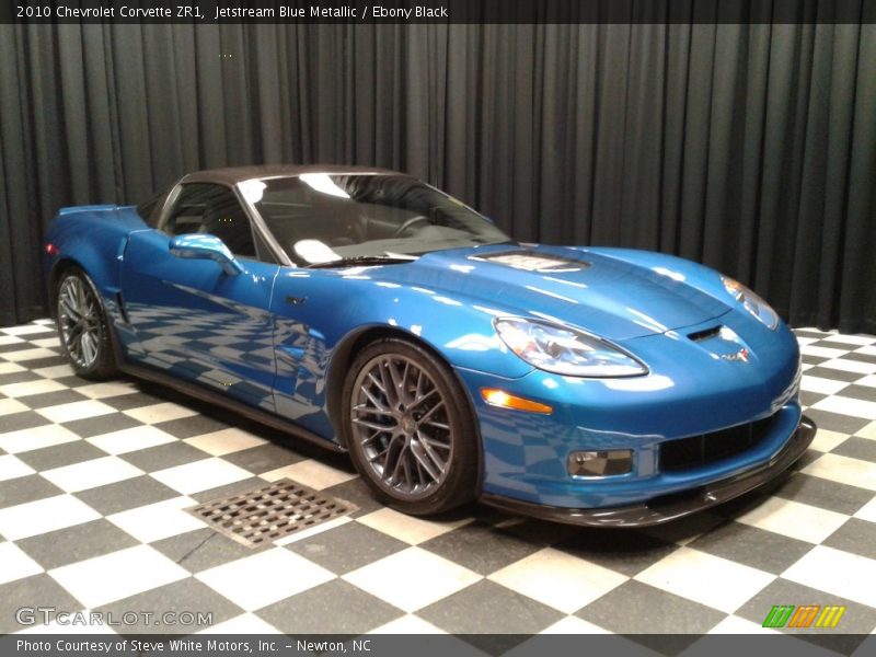 Jetstream Blue Metallic / Ebony Black 2010 Chevrolet Corvette ZR1