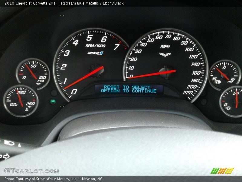 Jetstream Blue Metallic / Ebony Black 2010 Chevrolet Corvette ZR1