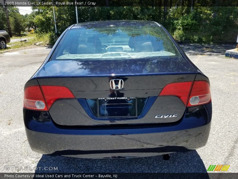 Royal Blue Pearl / Gray 2008 Honda Civic LX Sedan