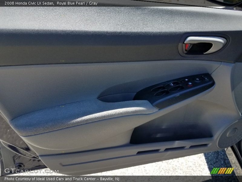 Royal Blue Pearl / Gray 2008 Honda Civic LX Sedan