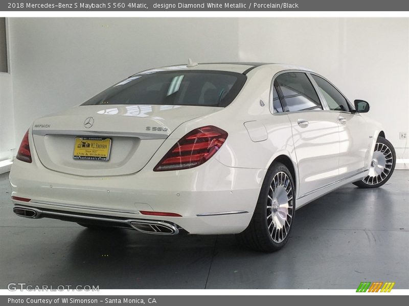 designo Diamond White Metallic / Porcelain/Black 2018 Mercedes-Benz S Maybach S 560 4Matic