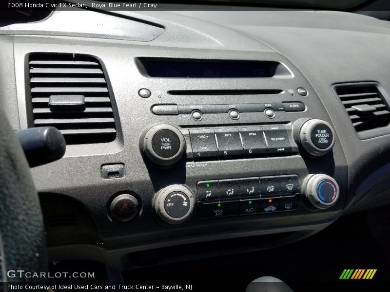 Royal Blue Pearl / Gray 2008 Honda Civic LX Sedan