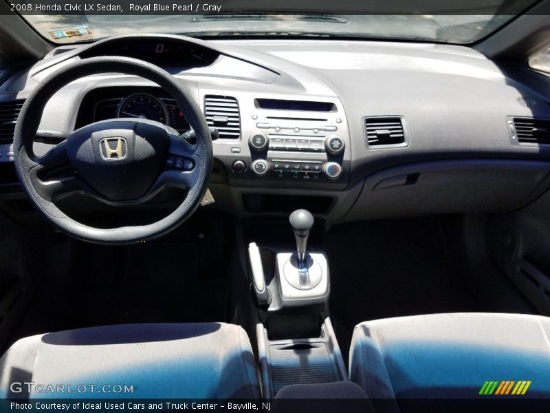 Royal Blue Pearl / Gray 2008 Honda Civic LX Sedan