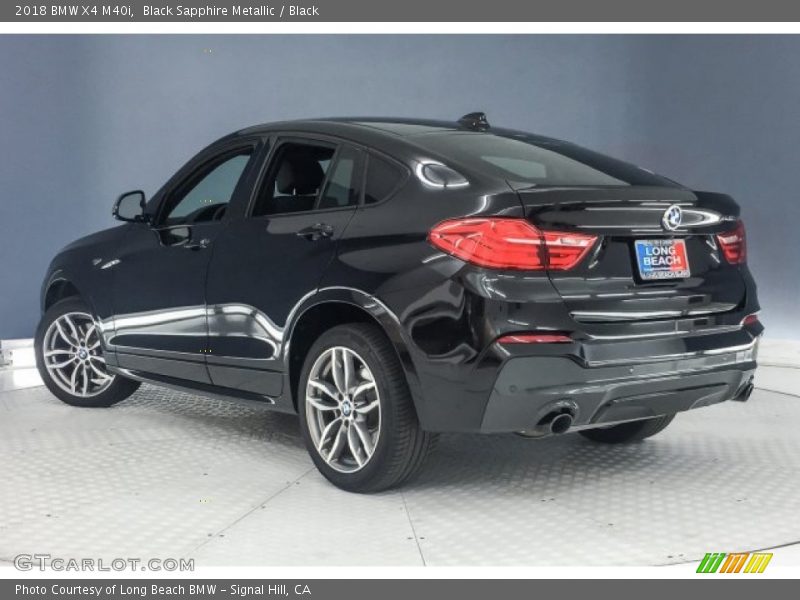 Black Sapphire Metallic / Black 2018 BMW X4 M40i