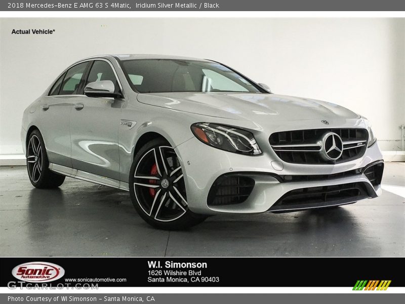 Iridium Silver Metallic / Black 2018 Mercedes-Benz E AMG 63 S 4Matic