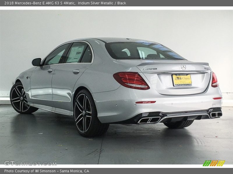 Iridium Silver Metallic / Black 2018 Mercedes-Benz E AMG 63 S 4Matic