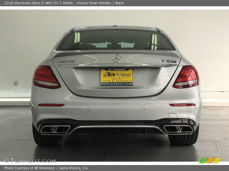 Iridium Silver Metallic / Black 2018 Mercedes-Benz E AMG 63 S 4Matic