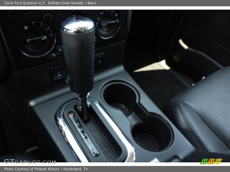 Brilliant Silver Metallic / Black 2009 Ford Explorer XLT