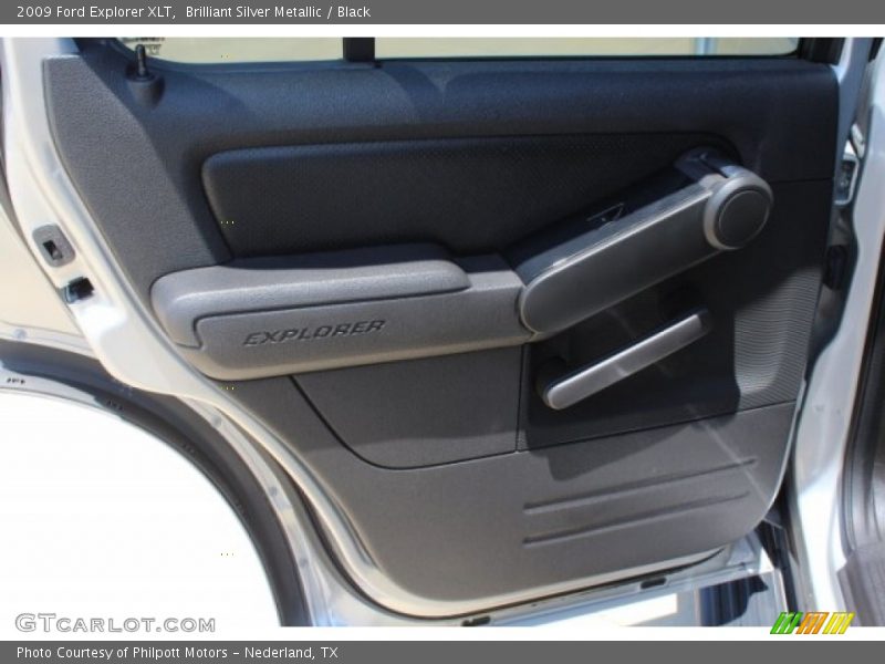 Brilliant Silver Metallic / Black 2009 Ford Explorer XLT