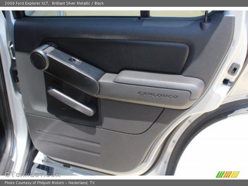Brilliant Silver Metallic / Black 2009 Ford Explorer XLT
