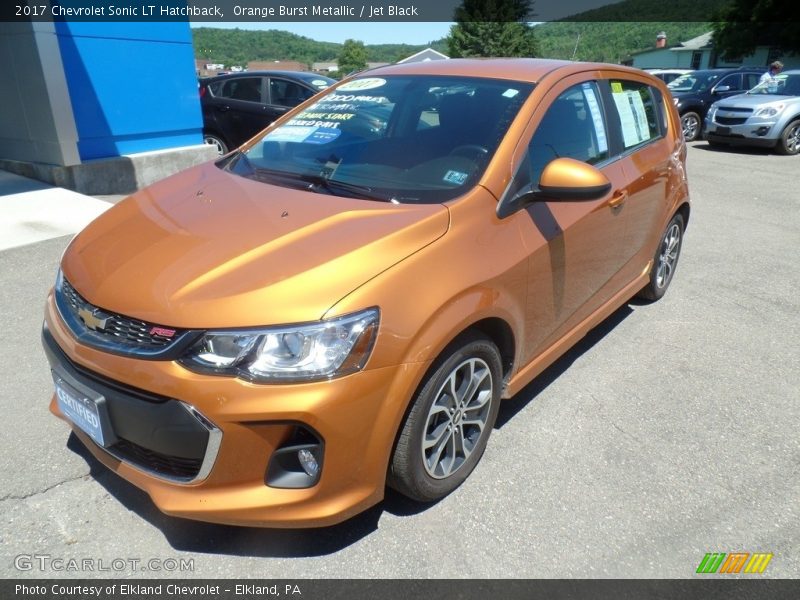 Orange Burst Metallic / Jet Black 2017 Chevrolet Sonic LT Hatchback