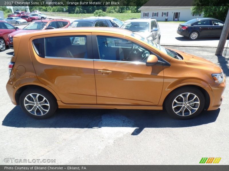 Orange Burst Metallic / Jet Black 2017 Chevrolet Sonic LT Hatchback
