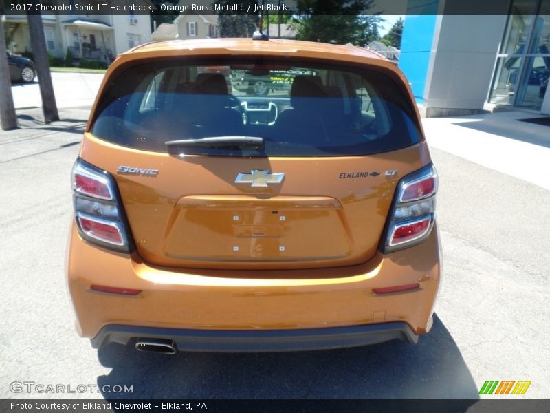 Orange Burst Metallic / Jet Black 2017 Chevrolet Sonic LT Hatchback