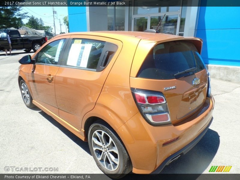Orange Burst Metallic / Jet Black 2017 Chevrolet Sonic LT Hatchback