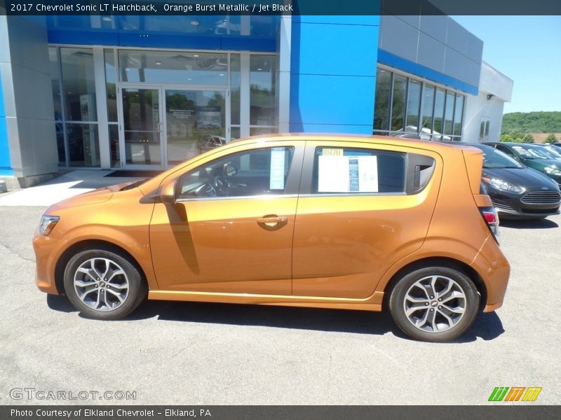 Orange Burst Metallic / Jet Black 2017 Chevrolet Sonic LT Hatchback
