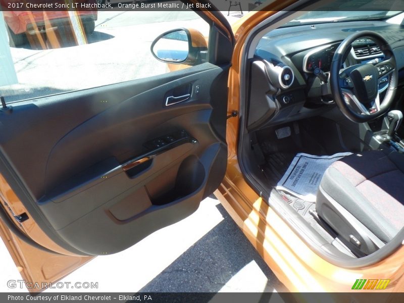 Orange Burst Metallic / Jet Black 2017 Chevrolet Sonic LT Hatchback