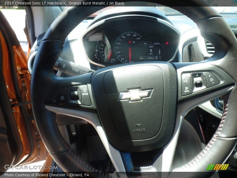 Orange Burst Metallic / Jet Black 2017 Chevrolet Sonic LT Hatchback