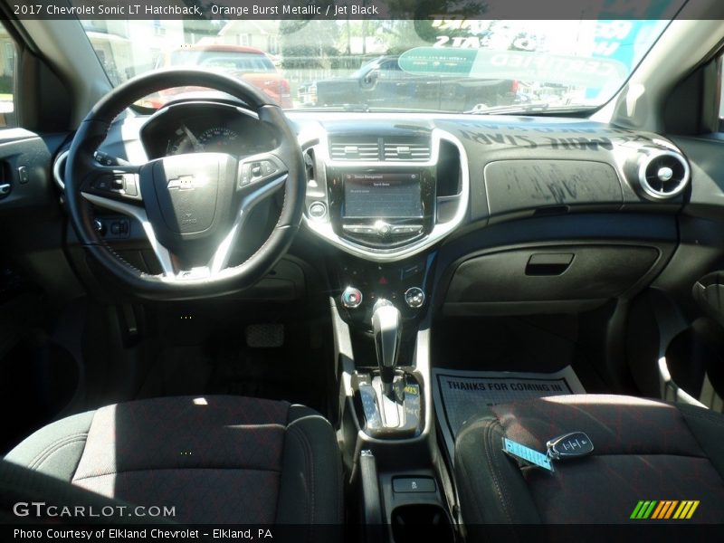 Orange Burst Metallic / Jet Black 2017 Chevrolet Sonic LT Hatchback