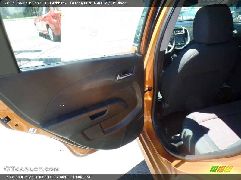 Orange Burst Metallic / Jet Black 2017 Chevrolet Sonic LT Hatchback