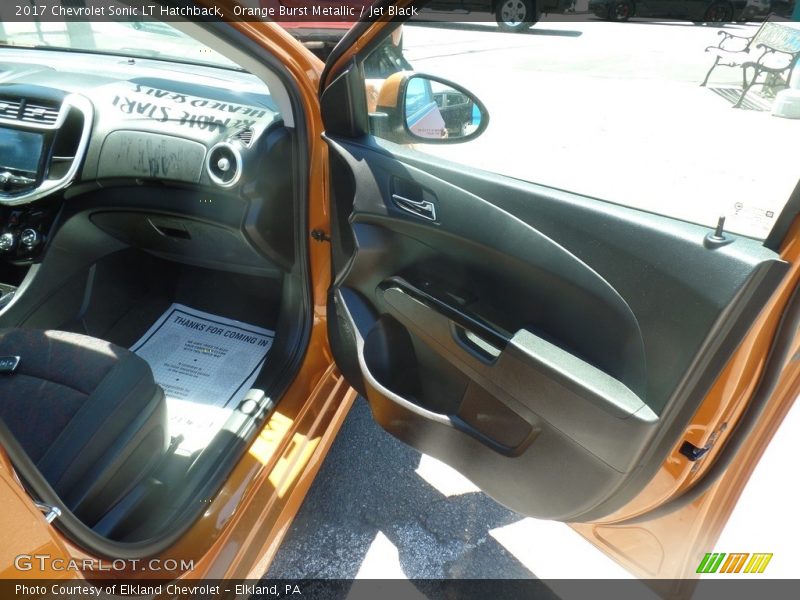 Orange Burst Metallic / Jet Black 2017 Chevrolet Sonic LT Hatchback