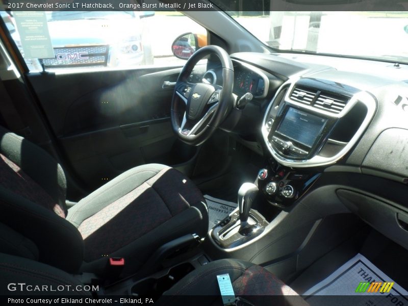 Orange Burst Metallic / Jet Black 2017 Chevrolet Sonic LT Hatchback