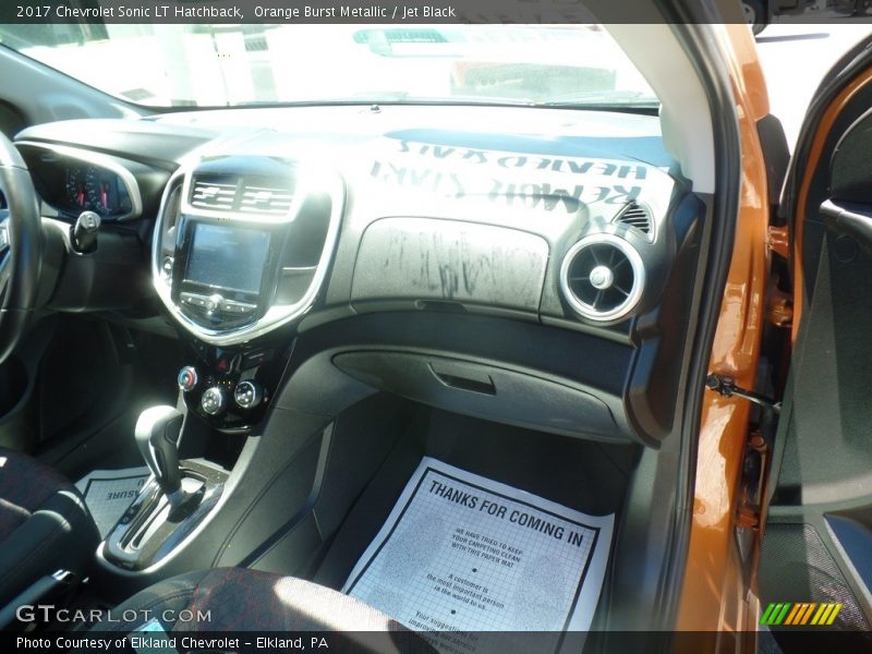 Orange Burst Metallic / Jet Black 2017 Chevrolet Sonic LT Hatchback