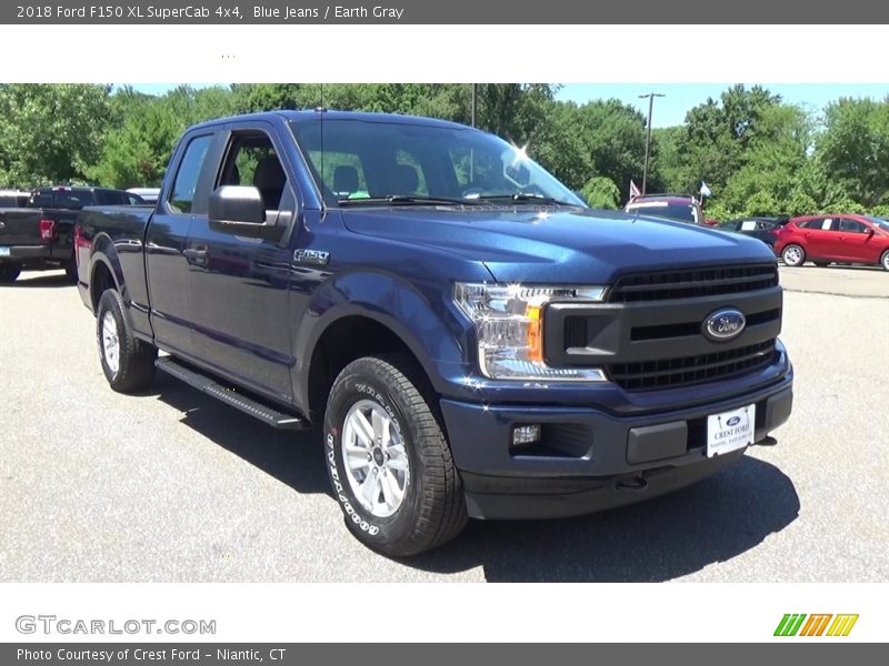 Blue Jeans / Earth Gray 2018 Ford F150 XL SuperCab 4x4