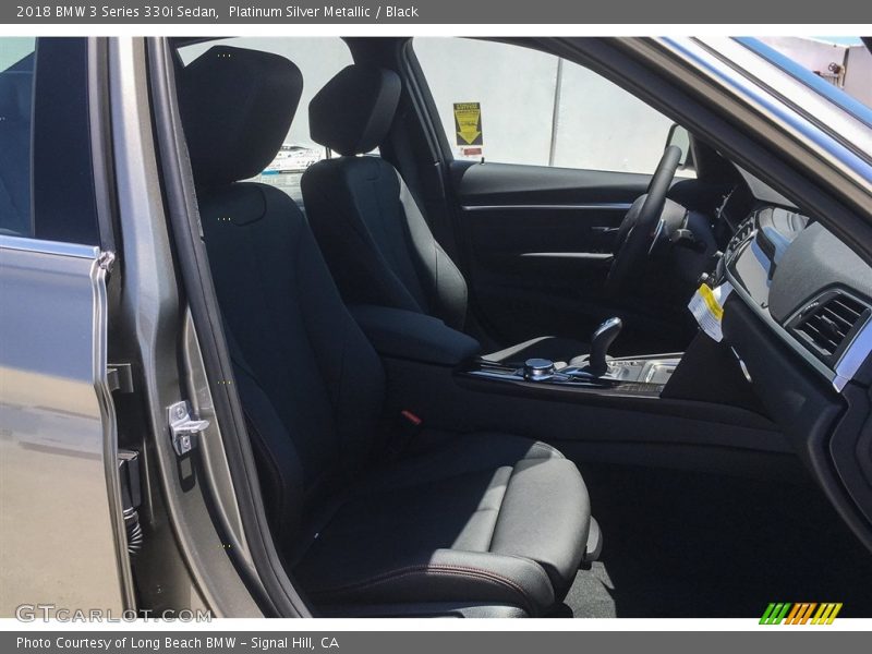 Platinum Silver Metallic / Black 2018 BMW 3 Series 330i Sedan