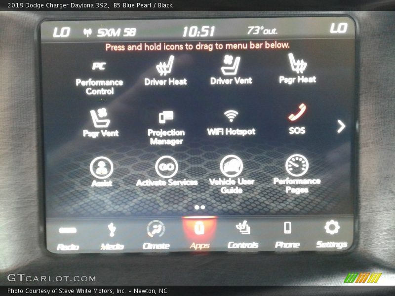 B5 Blue Pearl / Black 2018 Dodge Charger Daytona 392