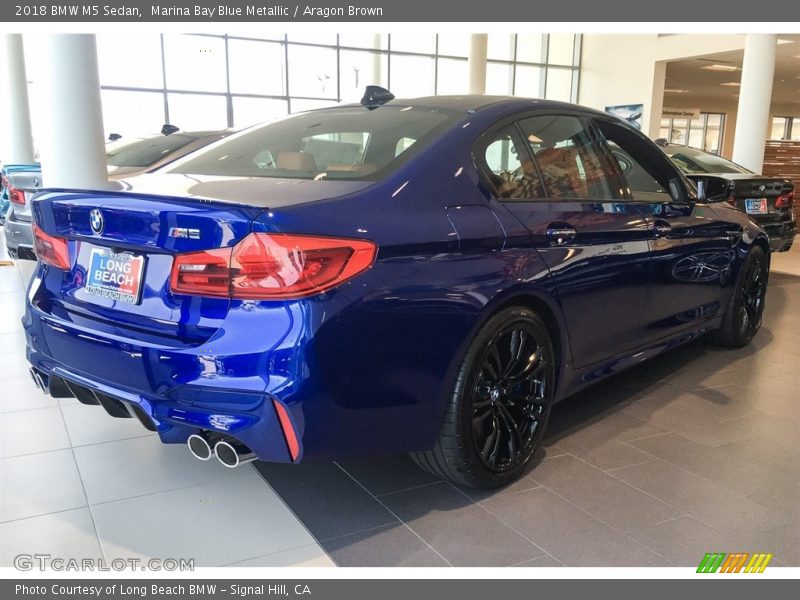 Marina Bay Blue Metallic / Aragon Brown 2018 BMW M5 Sedan