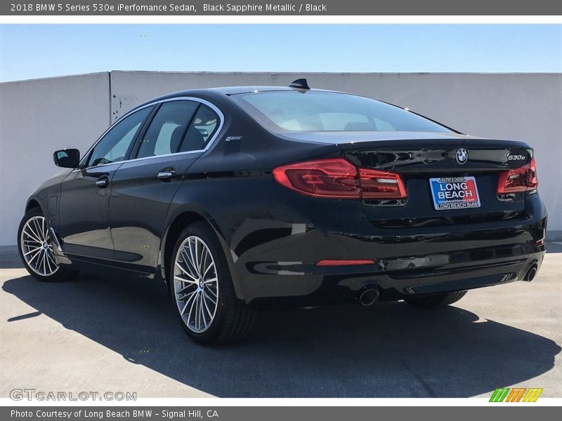 Black Sapphire Metallic / Black 2018 BMW 5 Series 530e iPerfomance Sedan
