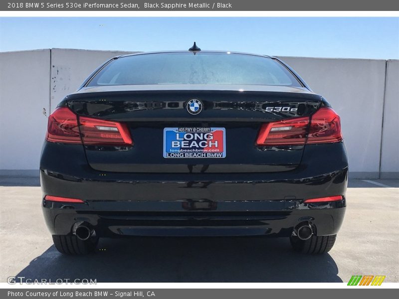 Black Sapphire Metallic / Black 2018 BMW 5 Series 530e iPerfomance Sedan