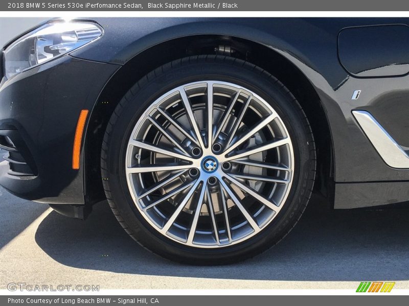 Black Sapphire Metallic / Black 2018 BMW 5 Series 530e iPerfomance Sedan