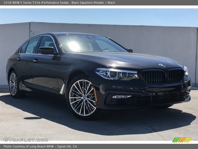 Black Sapphire Metallic / Black 2018 BMW 5 Series 530e iPerfomance Sedan