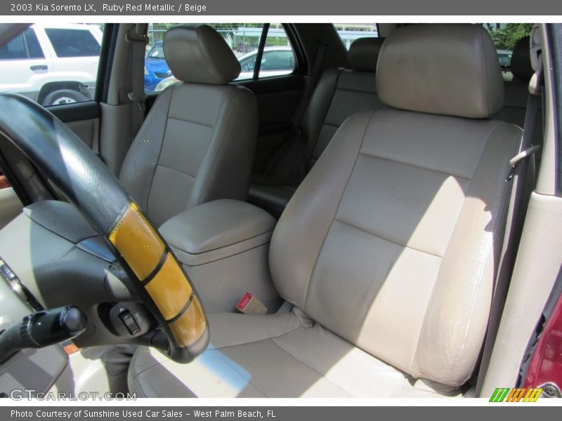 Ruby Red Metallic / Beige 2003 Kia Sorento LX