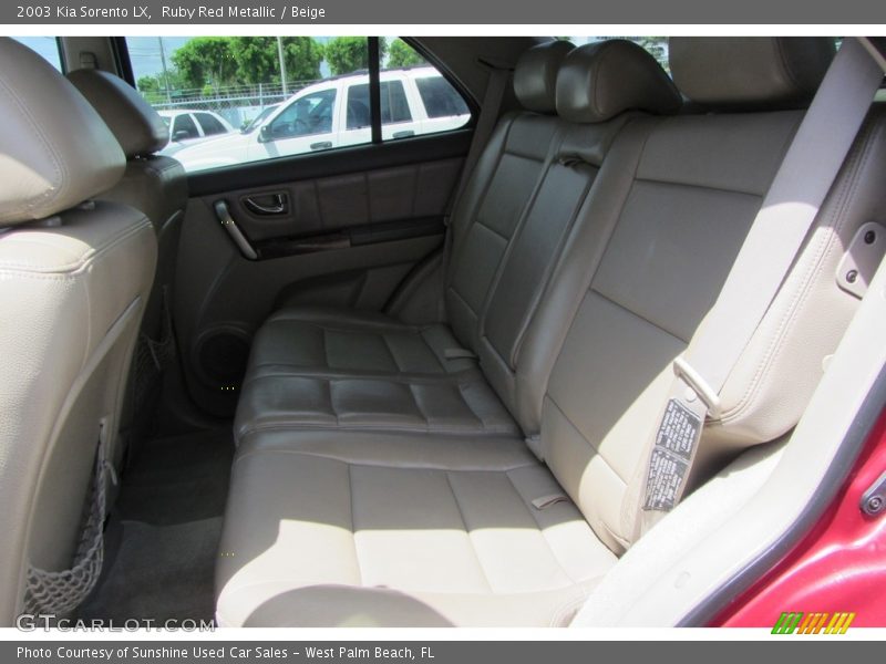 Ruby Red Metallic / Beige 2003 Kia Sorento LX