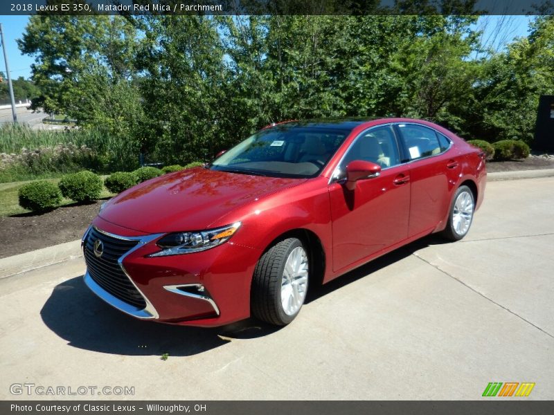 Matador Red Mica / Parchment 2018 Lexus ES 350