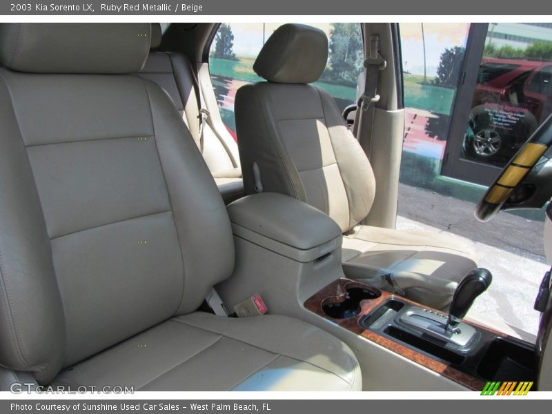 Ruby Red Metallic / Beige 2003 Kia Sorento LX