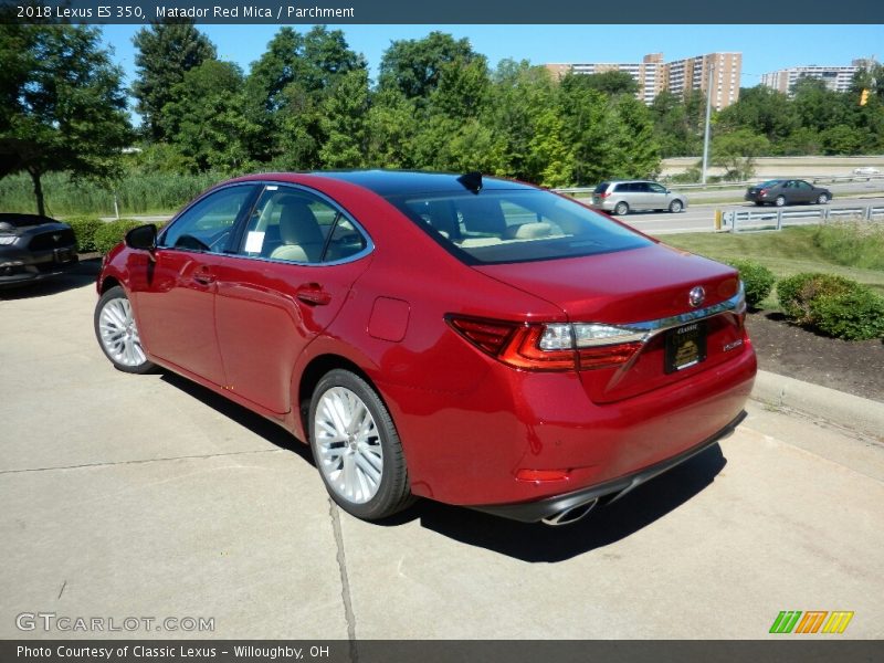 Matador Red Mica / Parchment 2018 Lexus ES 350