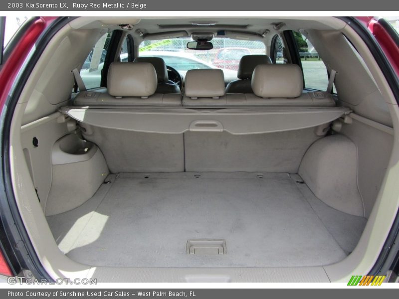 Ruby Red Metallic / Beige 2003 Kia Sorento LX