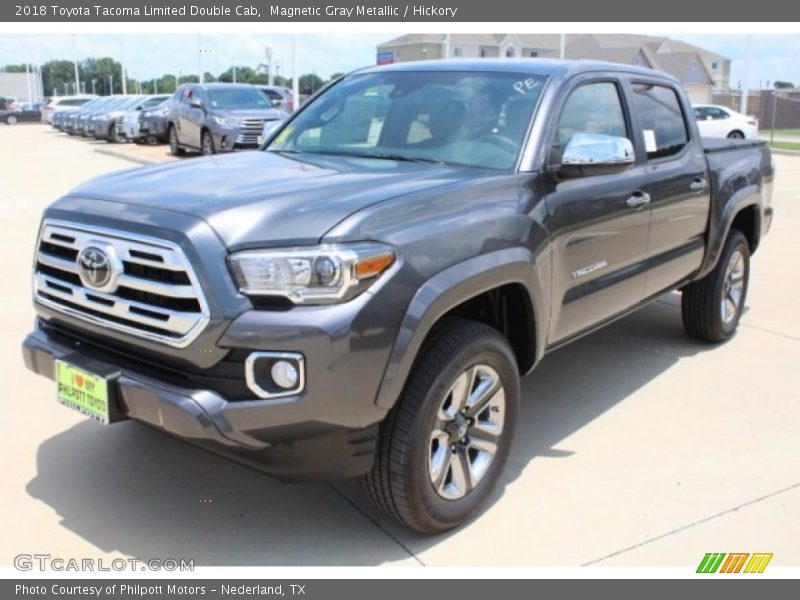 Magnetic Gray Metallic / Hickory 2018 Toyota Tacoma Limited Double Cab