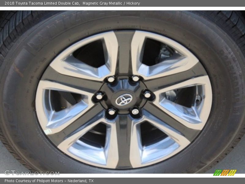 Magnetic Gray Metallic / Hickory 2018 Toyota Tacoma Limited Double Cab