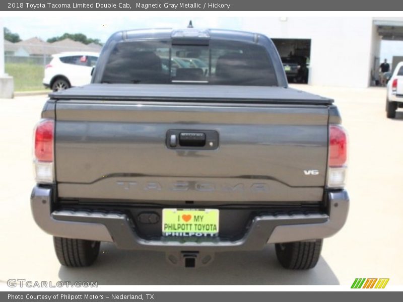 Magnetic Gray Metallic / Hickory 2018 Toyota Tacoma Limited Double Cab