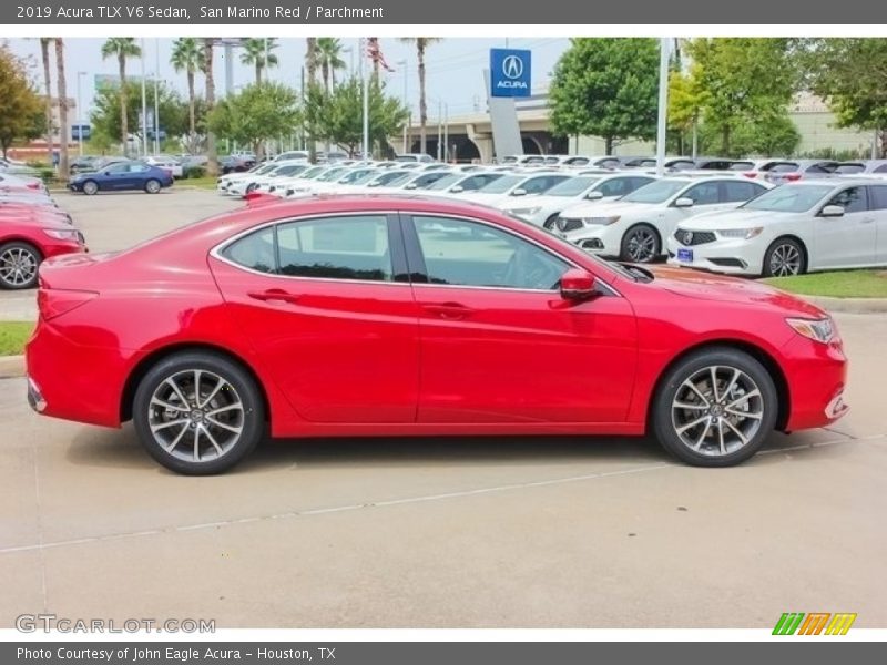 San Marino Red / Parchment 2019 Acura TLX V6 Sedan