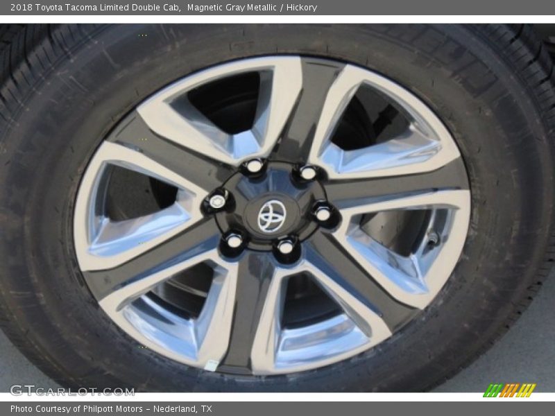 Magnetic Gray Metallic / Hickory 2018 Toyota Tacoma Limited Double Cab