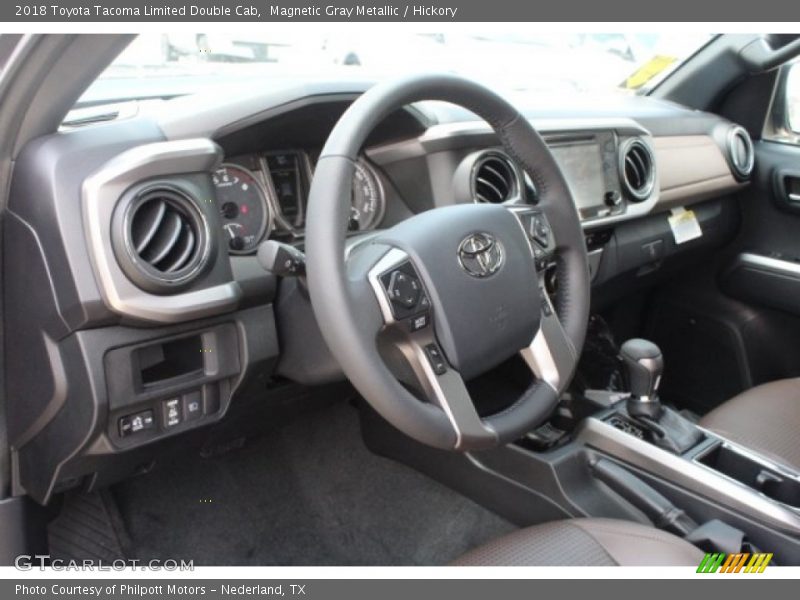 Magnetic Gray Metallic / Hickory 2018 Toyota Tacoma Limited Double Cab