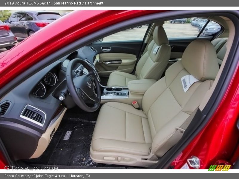 San Marino Red / Parchment 2019 Acura TLX V6 Sedan
