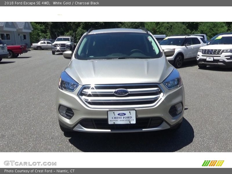 White Gold / Charcoal Black 2018 Ford Escape SE 4WD