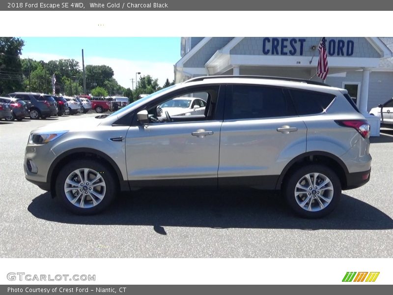 White Gold / Charcoal Black 2018 Ford Escape SE 4WD