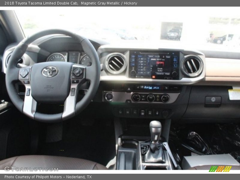 Magnetic Gray Metallic / Hickory 2018 Toyota Tacoma Limited Double Cab
